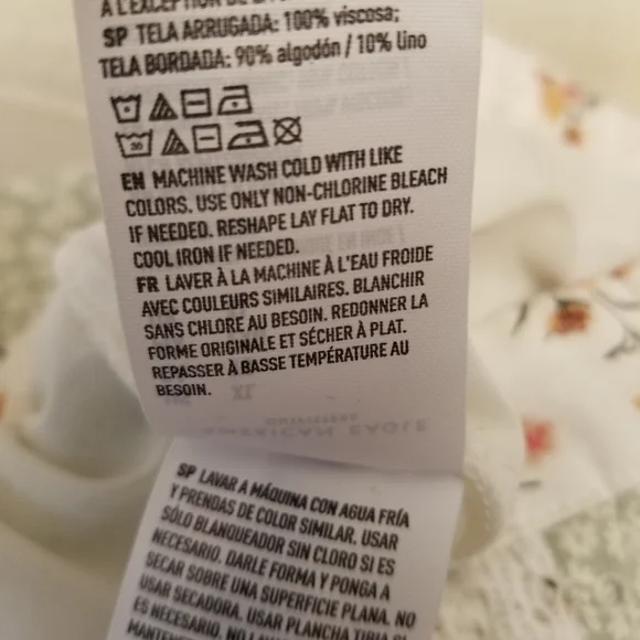 {XL} American Eagle Patchwork Prarie Eyelet Floral Lace Cottagecore Shorts - Picture 9 of 16